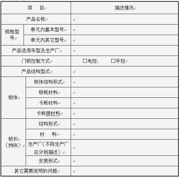 汽車門鎖產品,CCC認證單元,CCC產品描述,CCC獲證企業(yè),CCC認證證書,CCC實施規(guī)則,CCC變更申請,CCC產品擴項